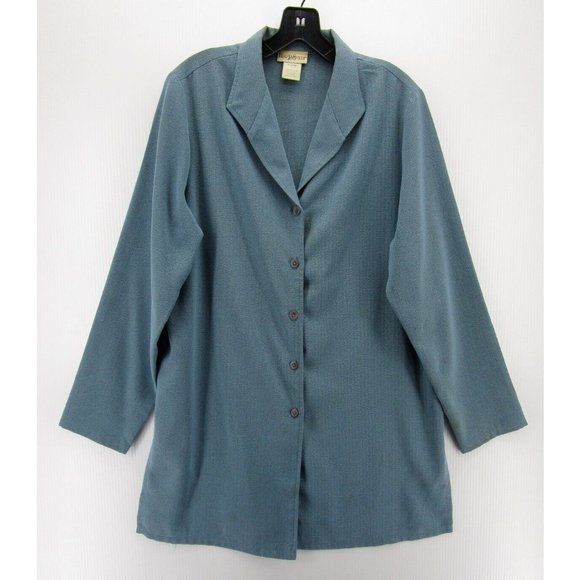 VINTAGE Travel Smith Jacket Large Blazer Coat Preppy Career USA 90s * - Picture 1 of 11